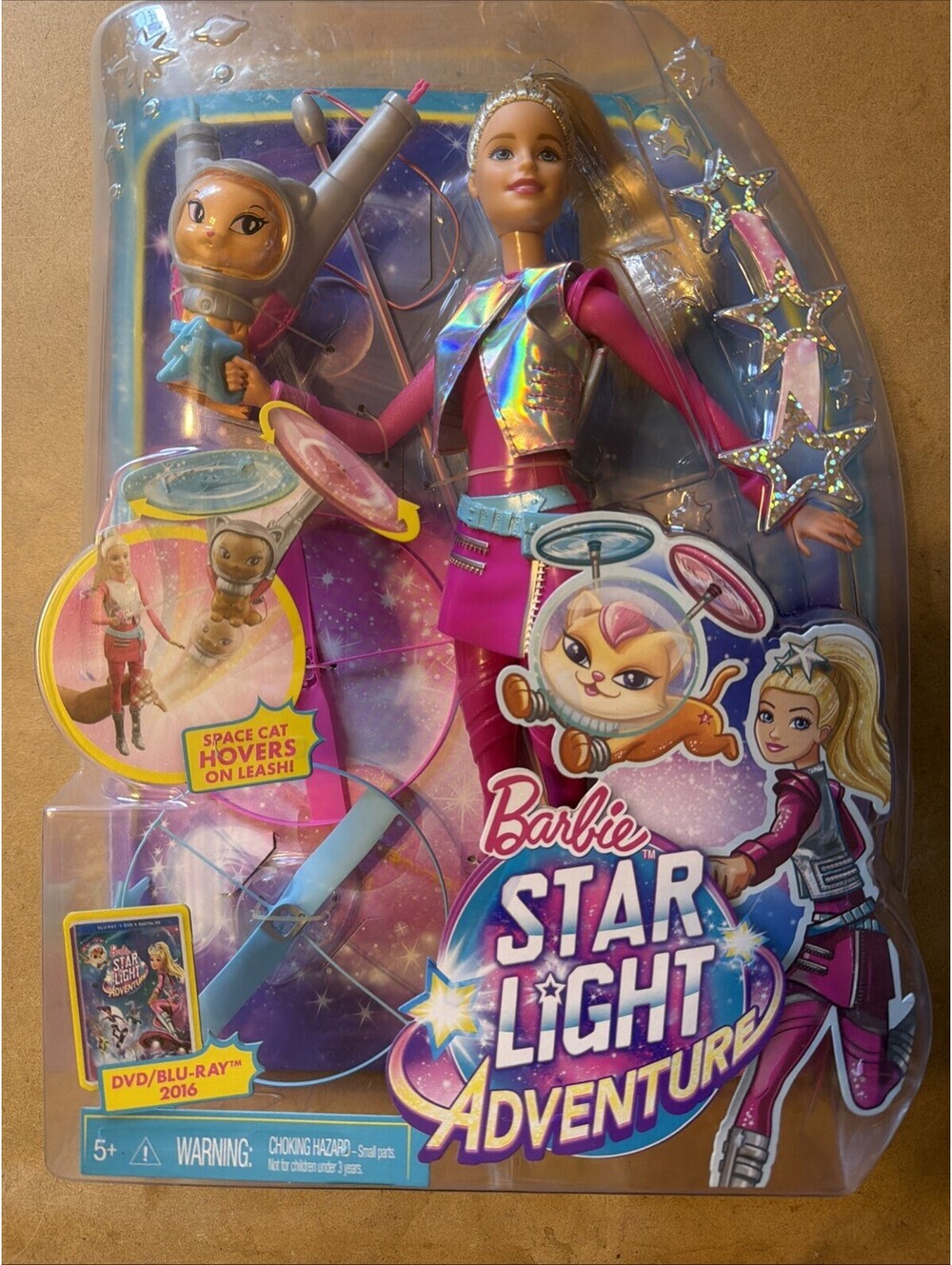 2015 Star Light Adventure Galaxy Barbie Doll DLT22 Electronic Flying Cat Set